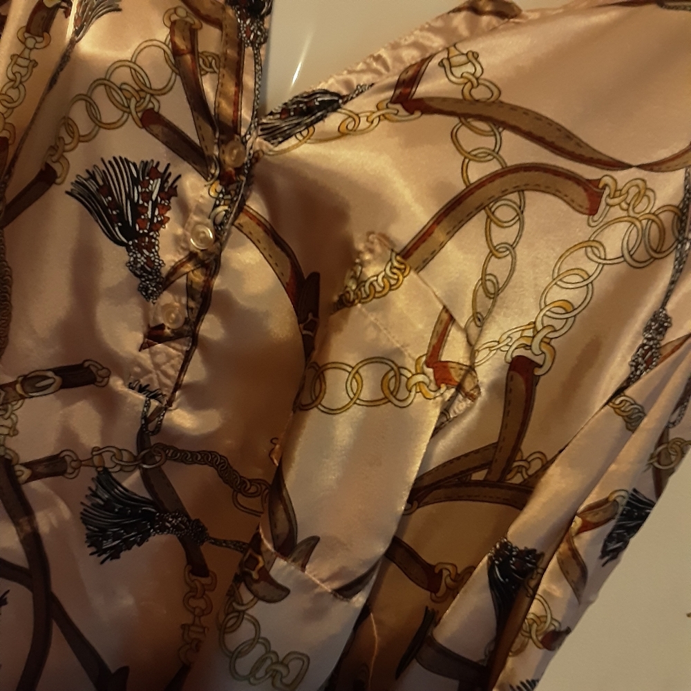 Cato Top Size 26/28W High Low Tunic Baroque Print - Picture 5 of 11